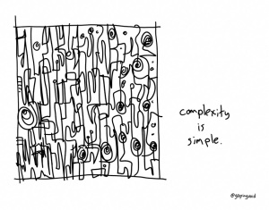 Complexity is Simple (c) Hugh Macleod 2014